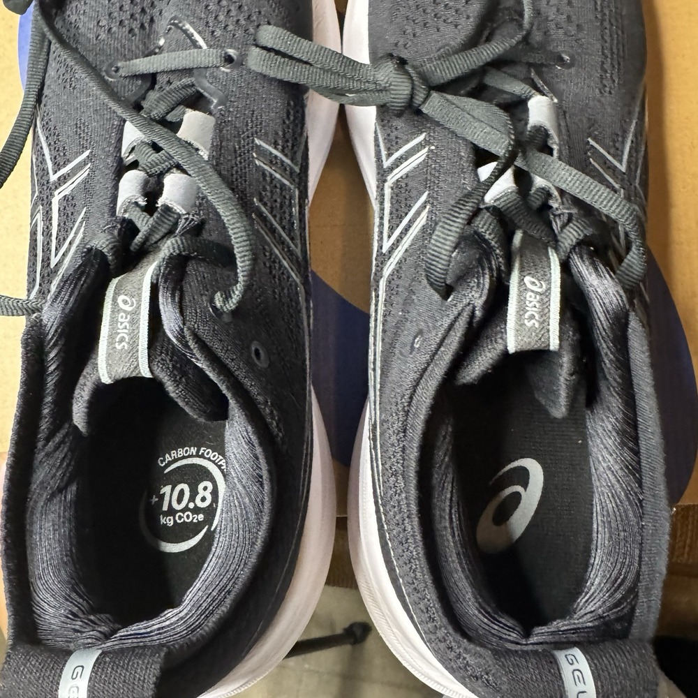 Asics Gel-Nimbus 26 Shoes Mens 10 Black Graphite Grey Road Race Running - Picture 7 of 12